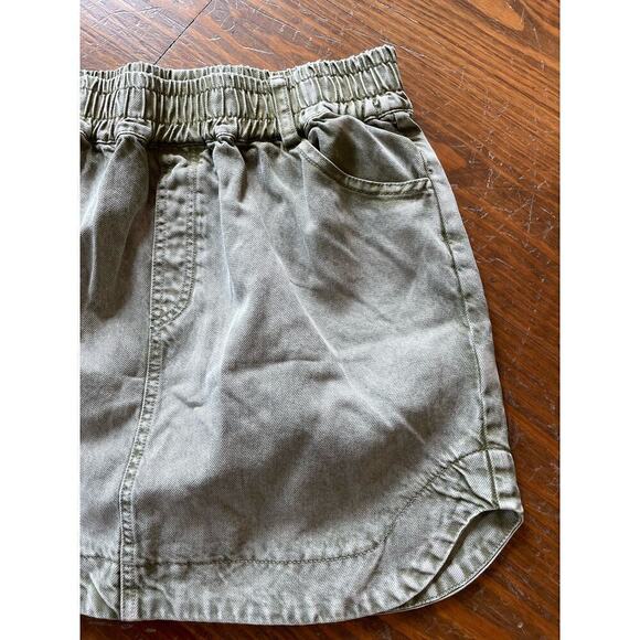 Young, Fabulous,& Broke Fir Green Mineral Dixie Mini Skirt,M - Picture 5 of 9